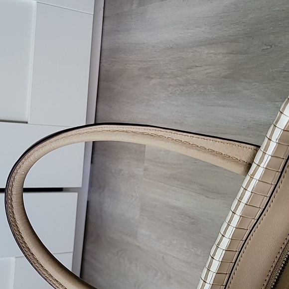 COACH Bleecker Riley Embossed Weave Leather Satchel/Shoulder/Crossbody Tote Bag - Picture 7 of 10